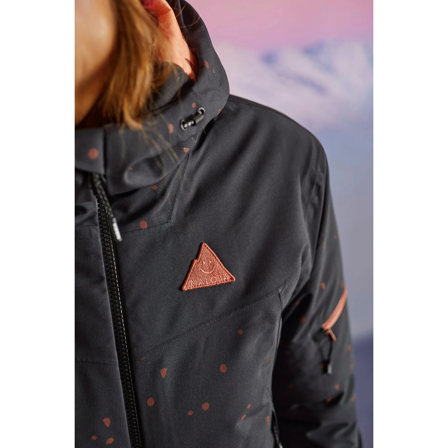 Maloja BuchfinkM. Women's Alpine Insulated Jacket - Moonless 0817 10 Maloja BuchfinkM. Women's Alpine Insulated Jacket - Moonless 0817 - Image 8