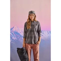 Maloja ChhuM. Organic Hemp Women's Shirt - Boulder Check 8681 -Maloja maloja chhum organic hemp shirt women boulder check 8681 1 1297696