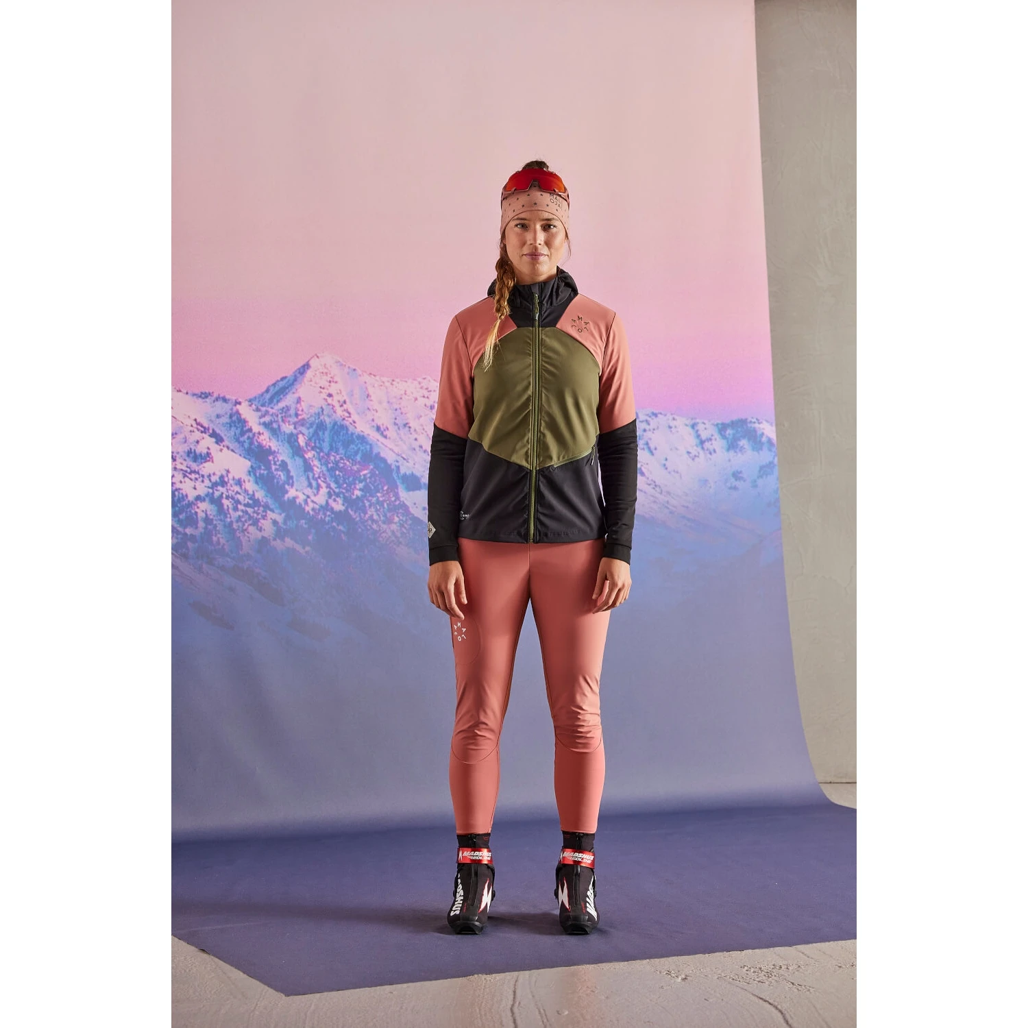 Maloja FlaasM. Nordic Hybrid Women's Tights - Deep Sunset 8669 5 Maloja FlaasM. Nordic Hybrid Women's Tights - Deep Sunset 8669 - Image 3