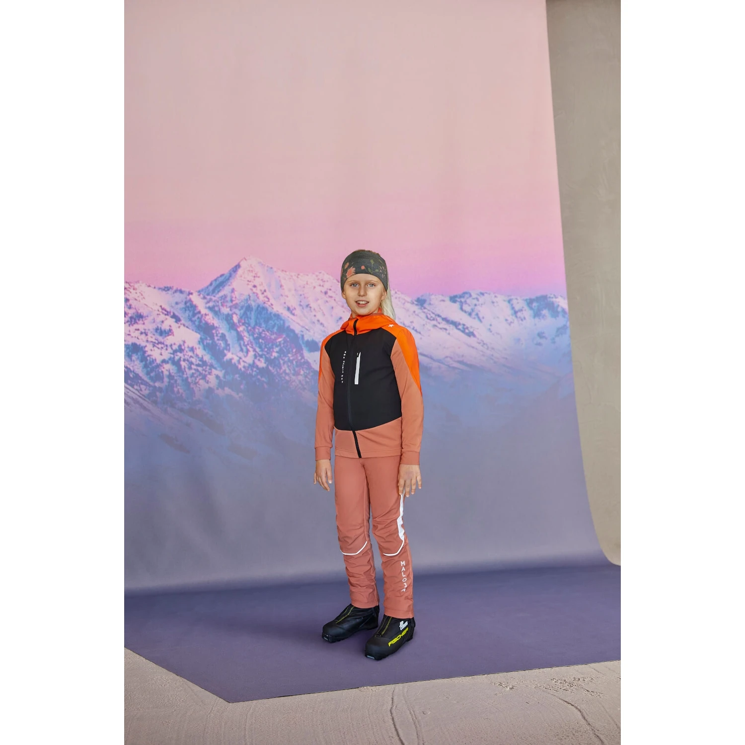 Maloja FrostspannerU. Kids Nordic Hybrid Softshell Pants - Deep Sunset 8669 5 Maloja FrostspannerU. Kids Nordic Hybrid Softshell Pants - Deep Sunset 8669 - Image 3