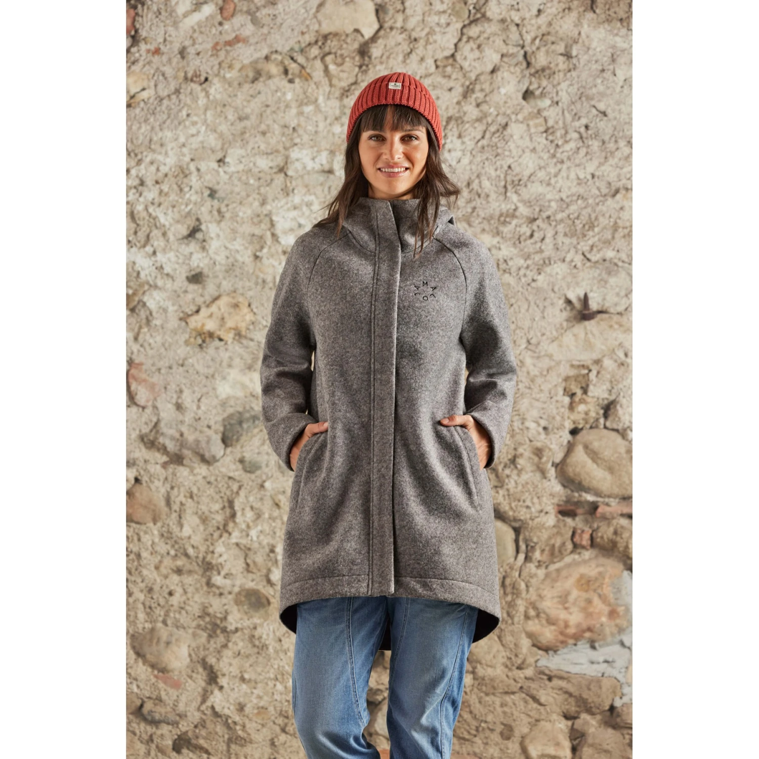 Maloja LupiciaM. Alpine Wool Women's Coat - Grey Melange 0114 5 Maloja LupiciaM. Alpine Wool Women's Coat - Grey Melange 0114 - Image 3
