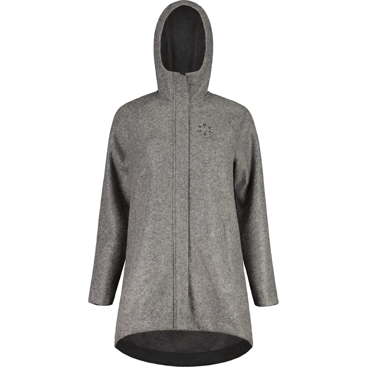 Maloja LupiciaM. Alpine Wool Women's Coat - Grey Melange 0114 3 Maloja LupiciaM. Alpine Wool Women's Coat - Grey Melange 0114