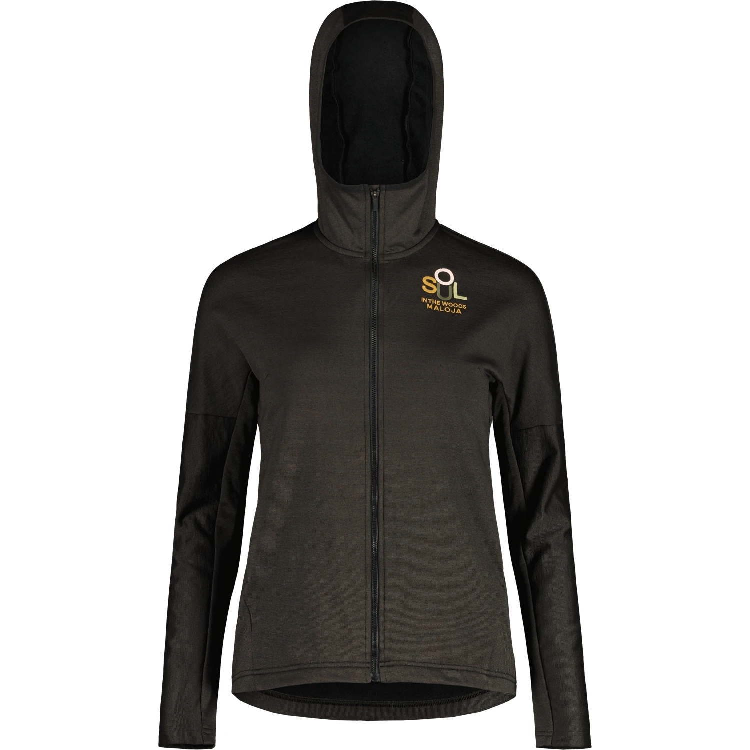 Maloja MalveneuleM. Women's Hooded Fleece Jacket - Moonless 0817 3 Maloja MalveneuleM. Women's Hooded Fleece Jacket - Moonless 0817