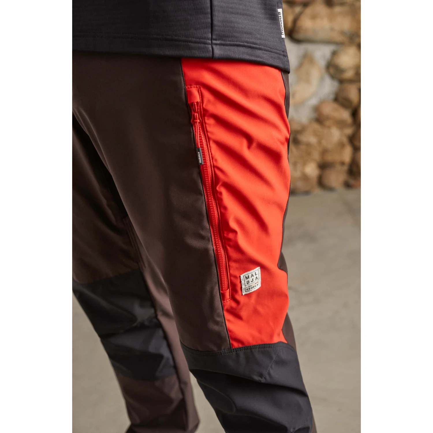 Maloja MomosM. Enduro Softshell Pants - Chocolate Multi 8785 7 Maloja MomosM. Enduro Softshell Pants - Chocolate Multi 8785 - Image 5