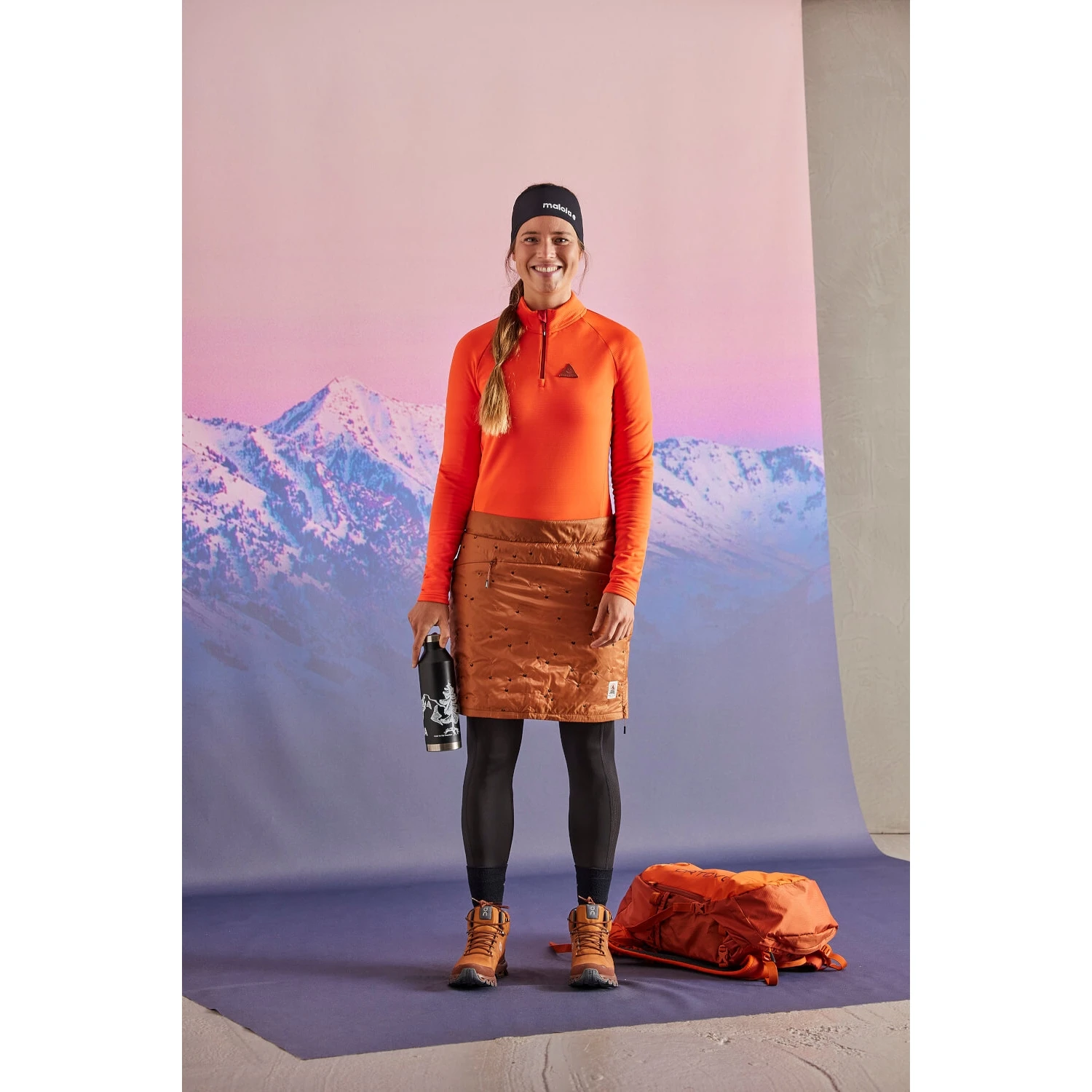 Maloja MonsurM. Women's Alpine Puffer Skirt - Moonless 0817 10 Maloja MonsurM. Women's Alpine Puffer Skirt - Moonless 0817 - Image 8