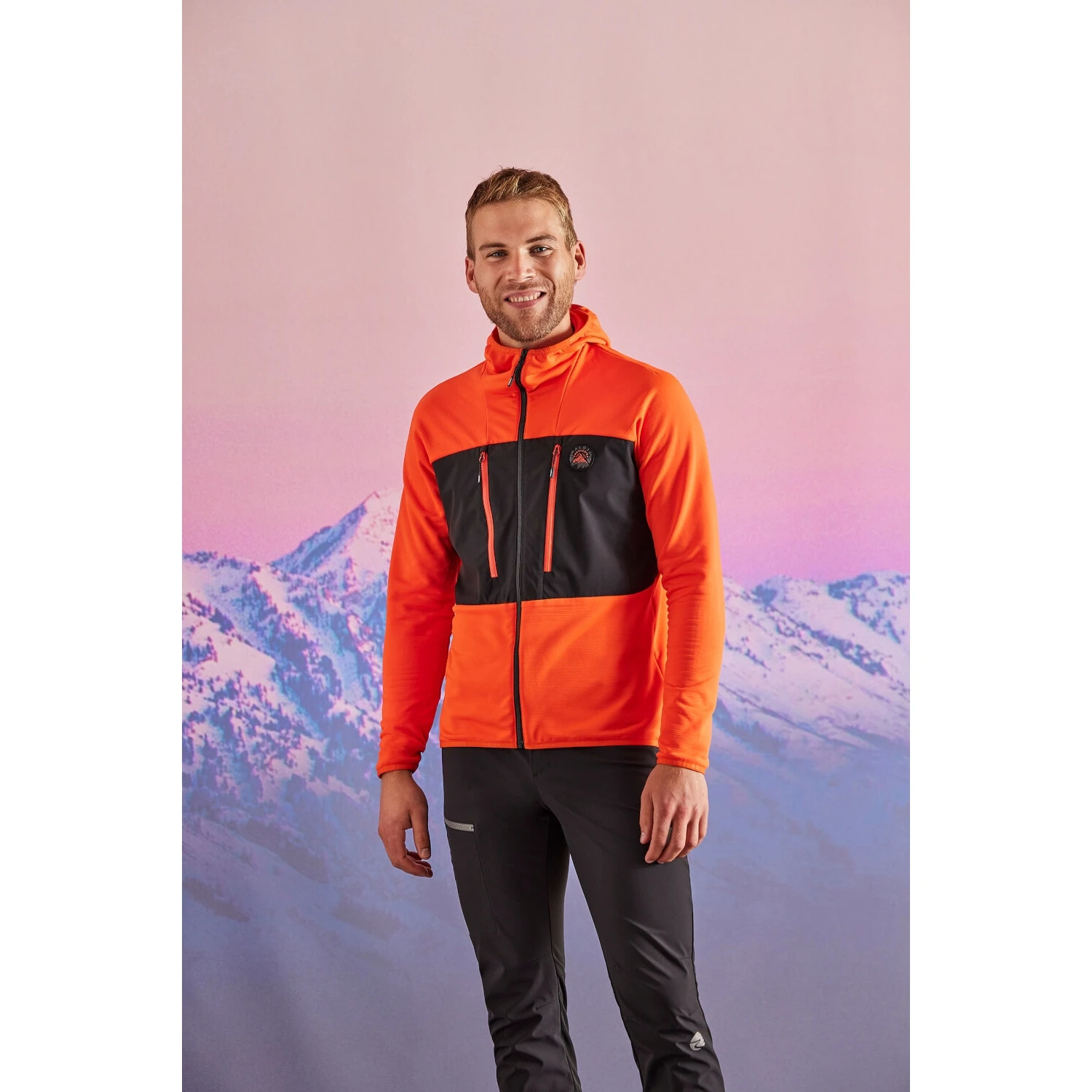 Maloja MoosM. Mountain Fleece Hybrid Jacket - Deep Sunset 8669 5 Maloja MoosM. Mountain Fleece Hybrid Jacket - Deep Sunset 8669 - Image 3