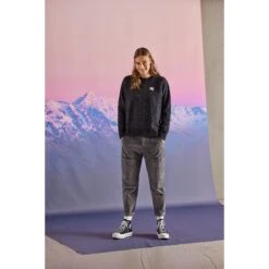 Maloja ValladaM. Organic Women's Sweat Shirt - Moonless Flying Hearts 8628 -Maloja maloja valladam organic sweatshirt women midnight pastel leaves 8619 2 1297010