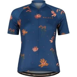 Maloja VanilM. AOP 1/2 Cycle Women's Jersey - Midnight 8581